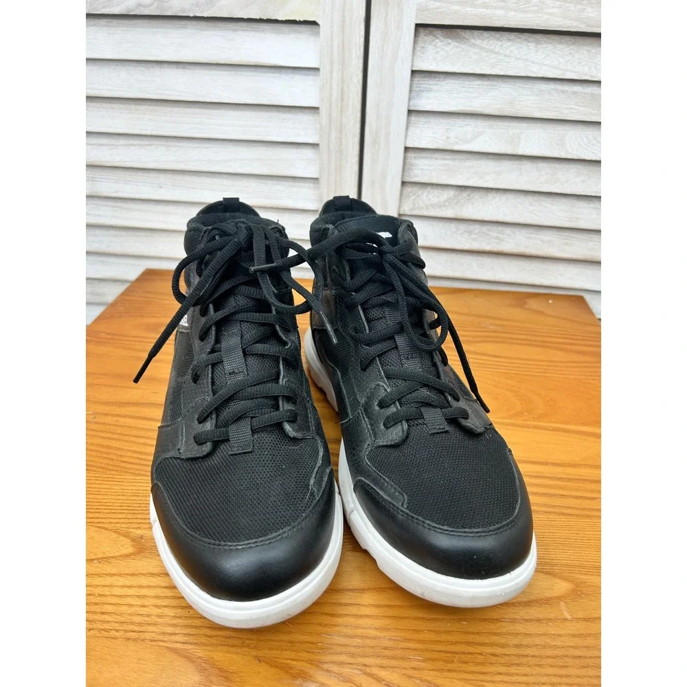 Sorel Kinetic RNEGD Sport Boots Size 10 Black Womens Waterproof Sneakers